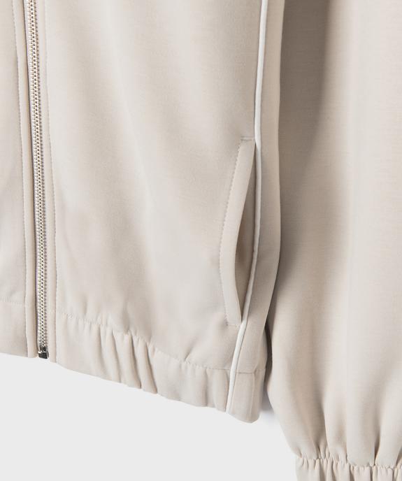 Sweat zippé à capuche fille vue3 - GEMO (JUNIOR) - GEMO