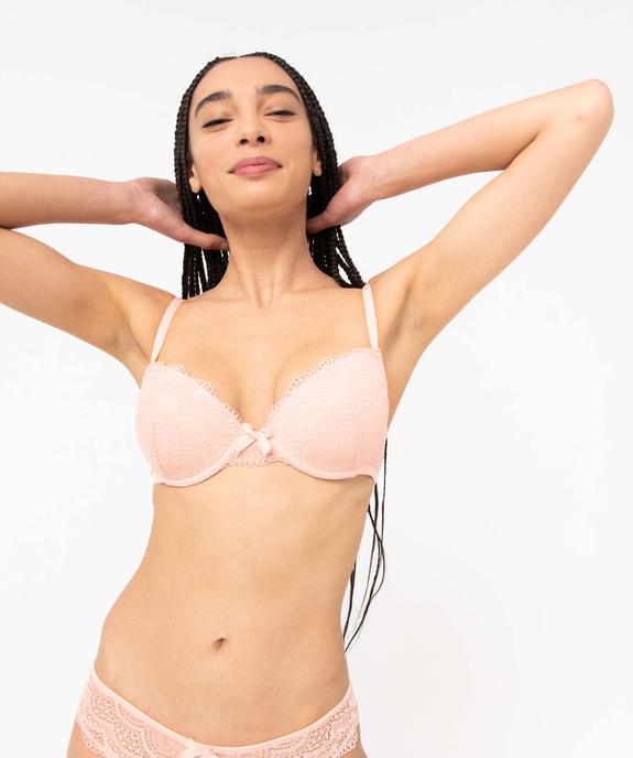 Soutien-gorge corbeille en dentelle à armatures vue1 - GEMO(HOMWR FEM) - GEMO