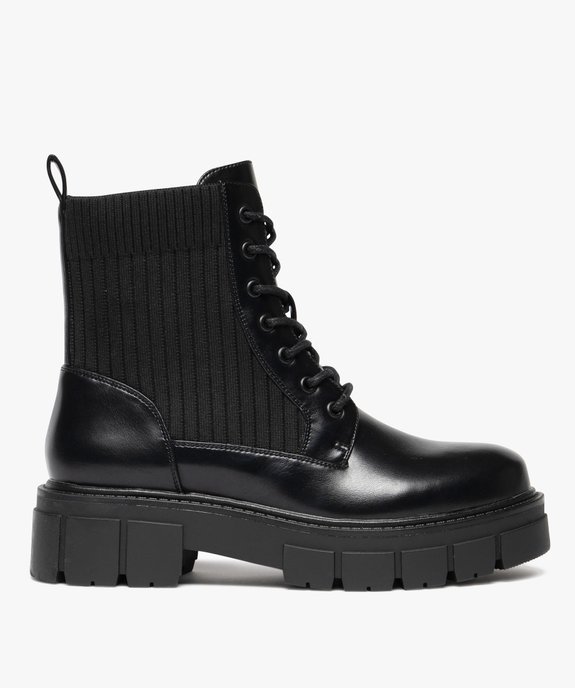 Bottines femme chaussettes style chunky vue2 - 5 MILES GEMO FOR GOOD - GEMO