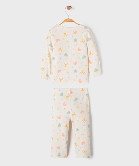 Pyjama 2 pièces motif célestes bébé vue4 - GEMO 4G BEBE - GEMO