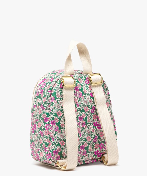 Sac à dos fleuri fille - LuluCastagnette vue2 - LULUCASTAGNETTE - GEMO