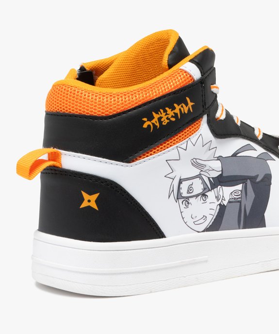 Baskets homme mid-cut à zip et col en mesh - Naruto vue7 - NARUTO - GEMO