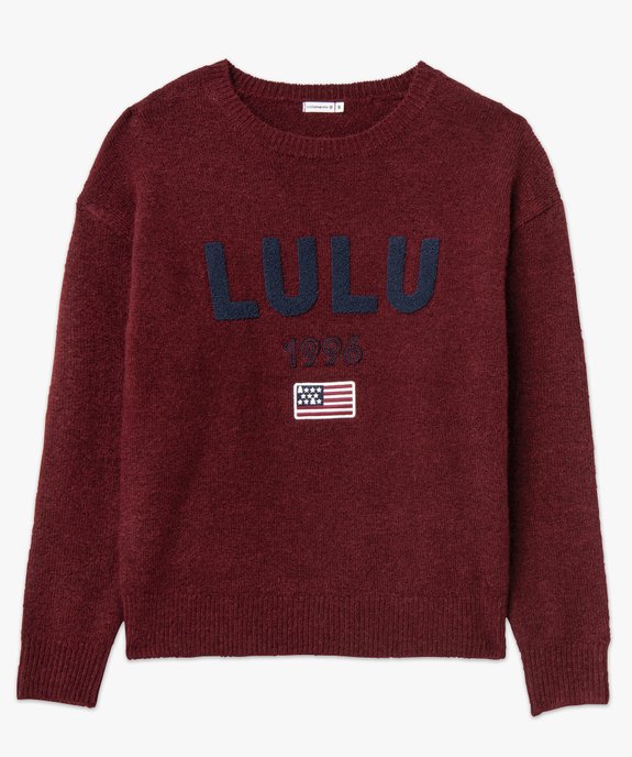 Pull avec broderie poitrine femme - LuluCastagnette vue4 - LULUCASTAGNETTE - GEMO