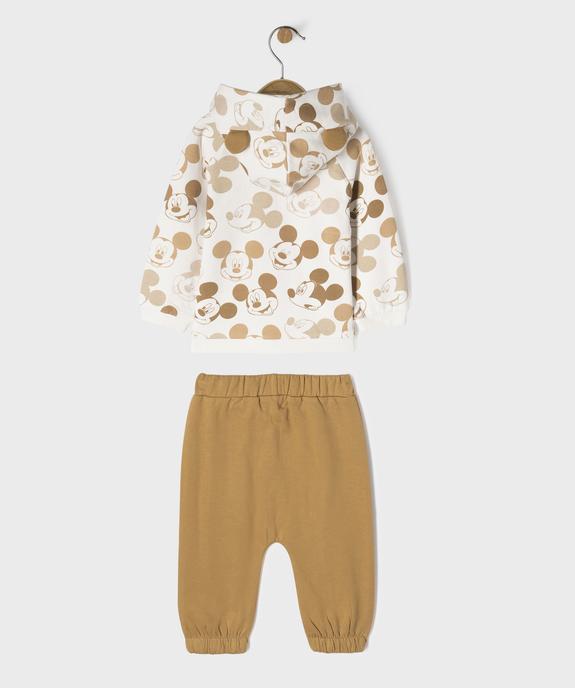 Ensemble 2 pièces à motifs Mickey bébé garçon : sweat à capuche et pantalon - Disney vue3 - MICKEY - GEMO
