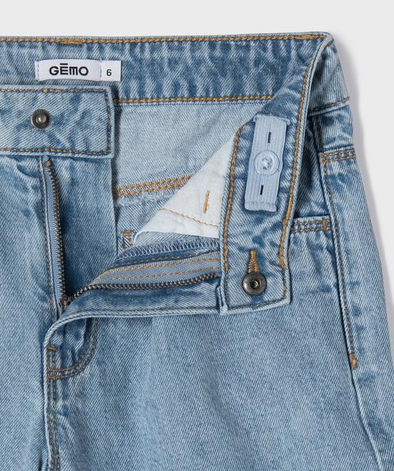 Short en jean à pinces fille vue2 - GEMO (ENFANT) - GEMO