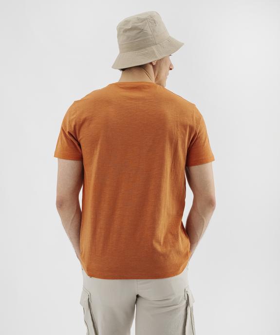 Tee-shirt manches courtes en jersey de coton flammé homme - Roadsign vue3 - ROADSIGN G4G - GEMO