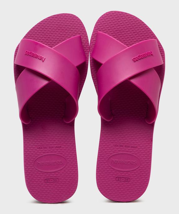 Mules de piscine Aqua unies à brides croisées femme - Havainas vue1 - HAVAIANAS - GEMO