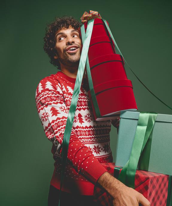 Pull de Noël imprimé jacquard homme vue4 - GEMO (HOMME) - GEMO