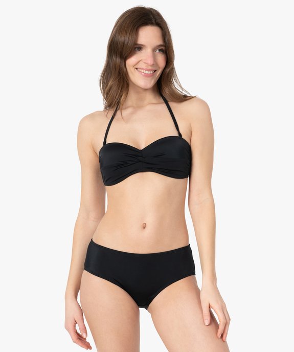 Haut de maillot de bain femme bandeau à bretelles amovibles vue5 - GEMO (PLAGE) - GEMO