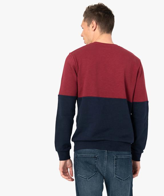 Sweat homme bicolore vue3 - GEMO (HOMME) - GEMO
