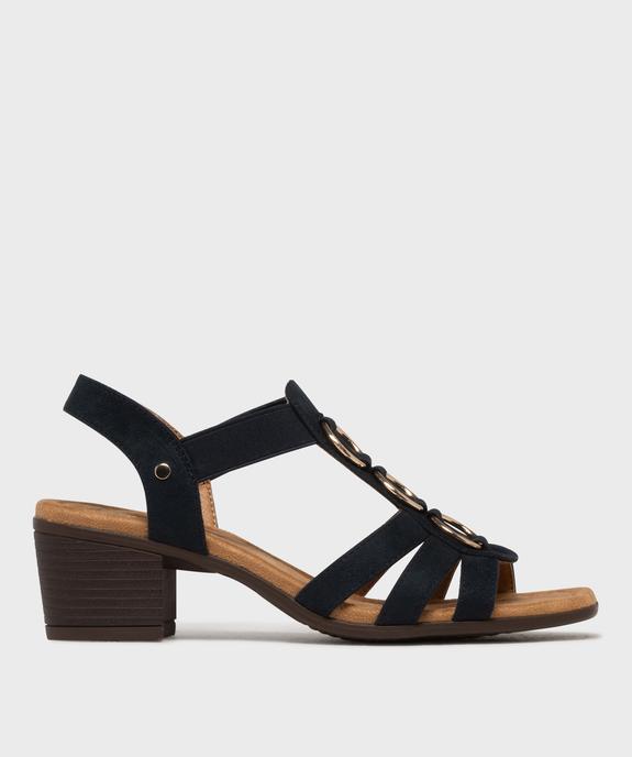 Sandales confort à brides et anneaux métalliques femme vue1 - G'FLEX - GEMO