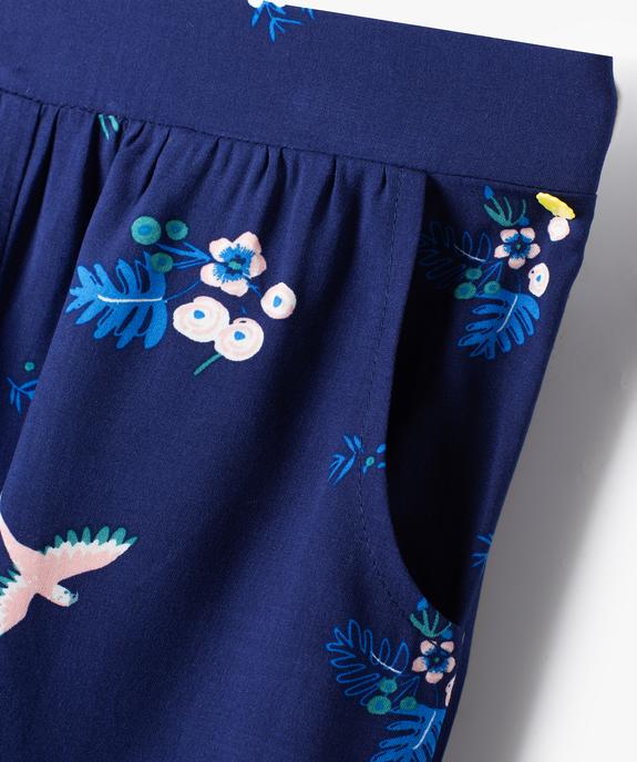 Pantalon fille fluide à motifs vue2 - GEMO (ENFANT) - GEMO