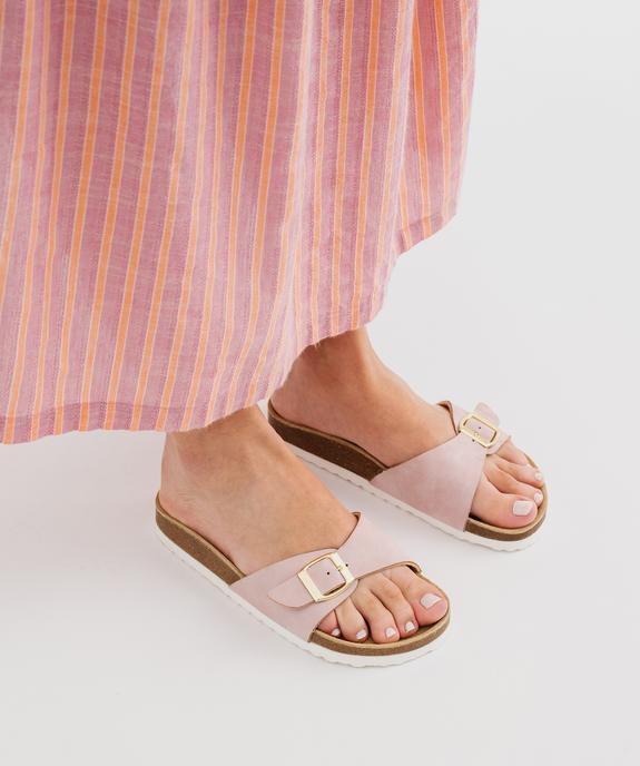 Mules 1 bride à boucle et semelle intérieure cuir femme - Valentina Baldano vue1 - VALENTINA BALDA - GEMO