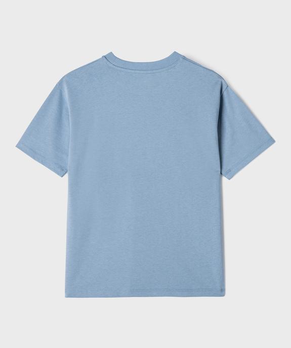 Tee-shirt manches courtes et col rond garçon vue3 - GEMO (JUNIOR) - GEMO