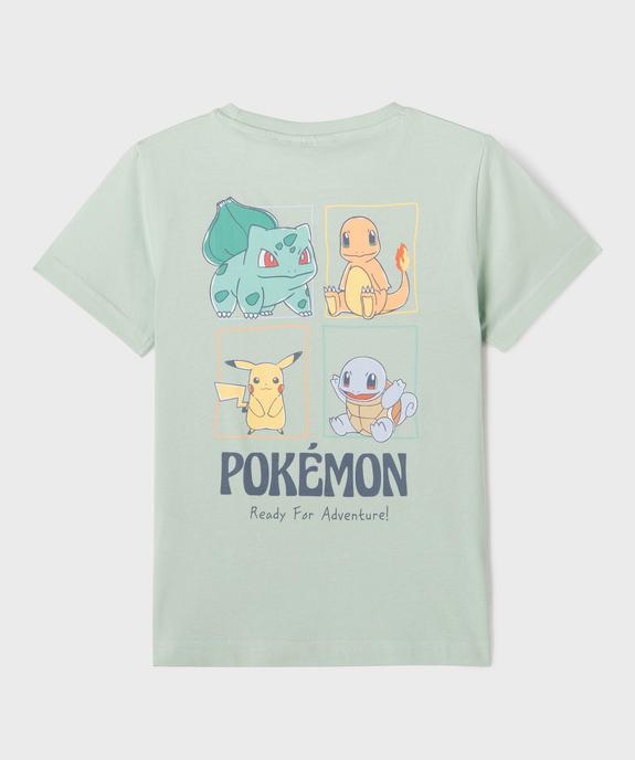 Tee-shirt manches courtes avec motif Pikachu garçon - Pokemon vue3 - POKEMON - GEMO