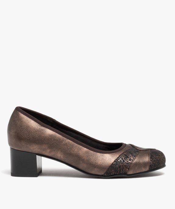 Escarpin confort avec dessus métallisé femme vue1 - GEMO (CONFORT) - GEMO