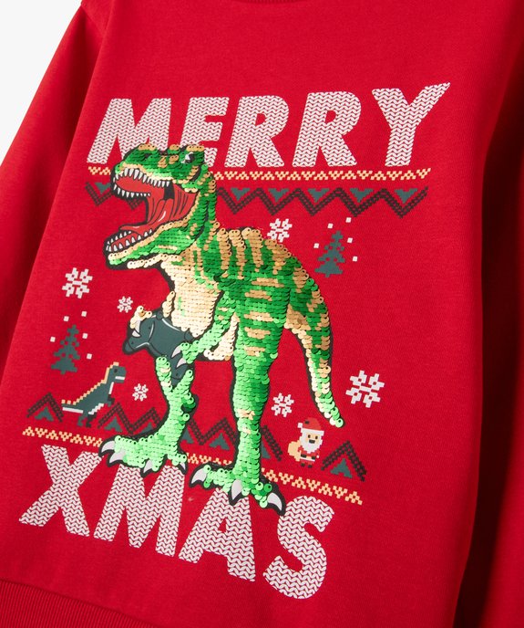 Sweat de Noël à sequins réversibles garçon vue3 - GEMO (ENFANT) - GEMO