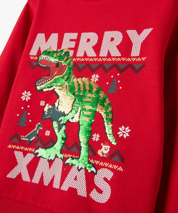Sweat de Noël à sequins réversibles garçon vue3 - GEMO (ENFANT) - GEMO