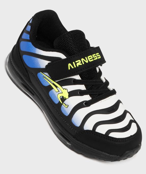 Baskets à scratch multicolores avec semelle à bulle d’air garçon - Airness vue5 - AIRNESS - GEMO