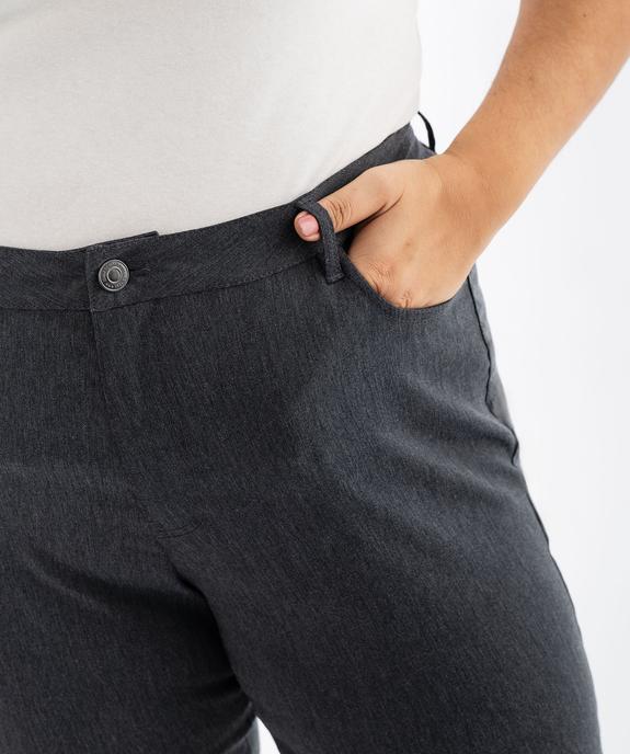 Pantalon regular en viscose stretch femme grande taille vue2 - GEMO (G TAILLE) - GEMO