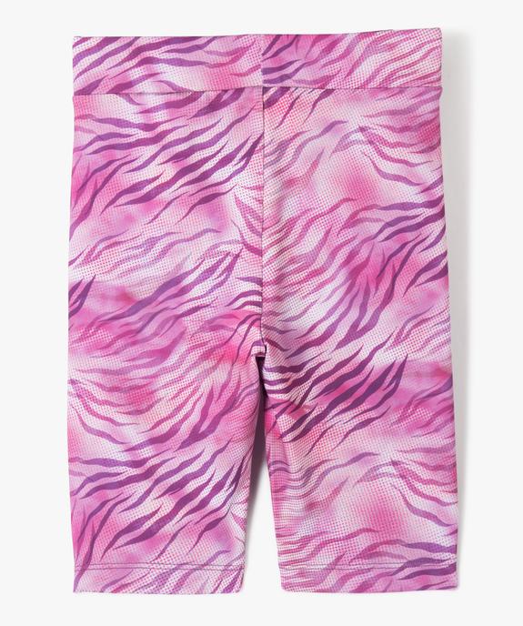 Legging de sport court à taille haute élastiquée fille vue3 - GEMO (ENFANT) - GEMO
