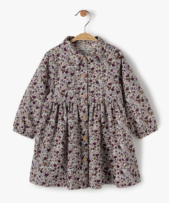 Ensemble bébé fille 2 pièces : robe + collant vue1 - GEMO(BEBE DEBT) - GEMO