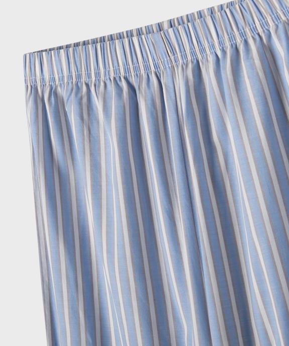 Pyjama avec pantalon rayé fille vue3 - GEMO (JUNIOR) - GEMO