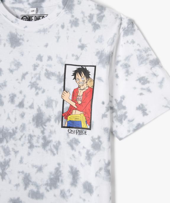 Tee-shirt manches courtes avec motif manga garçon - One Piece vue3 - ONE PIECE - GEMO