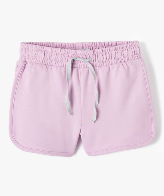 Short en maille avec taille élastiquée fille vue1 - GEMO (ENFANT) - GEMO