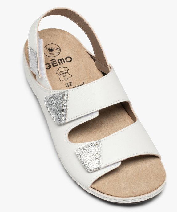 Sandale femme confort à larges brides scratch vue5 - GEMO (CONFORT) - GEMO