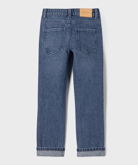 Jean Regular avec taille ajustable garçon vue3 - GEMO 4G GARCON - GEMO