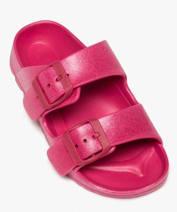 Mules de piscine fille pailletées à brides ajustables vue5 - GEMO (ENFANT) - GEMO