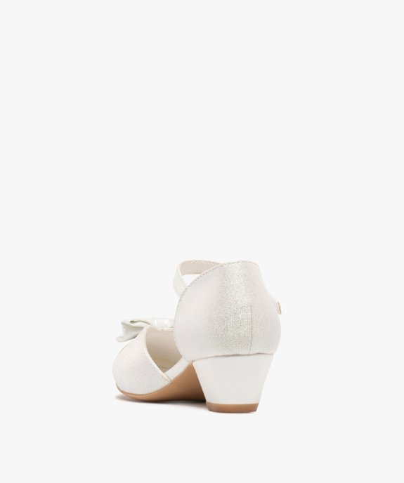 Chaussures à talon pailletées et bride scratch fille vue4 - LOVELY WINGS - GEMO