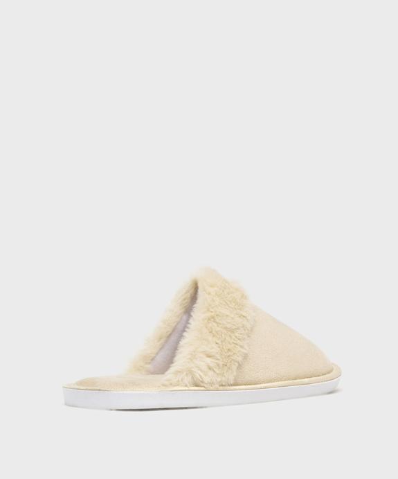 Chaussons mules en velours femme vue4 - GEMO(HOMWR FEM) - GEMO