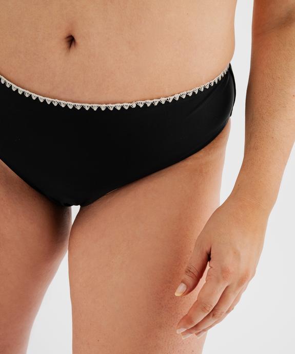 Bas de maillot de bain à finition brodée femme grande taille vue3 - GEMO (PLAGE) - GEMO