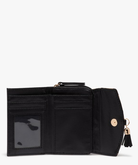Portefeuille compact avec rabat imprimé femme vue3 - GEMO (ACCESS) - GEMO