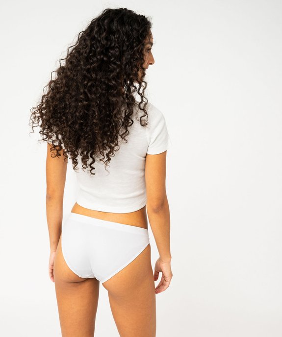 Culotte en matière extensible femme vue3 - GEMO 4G FEMME - GEMO