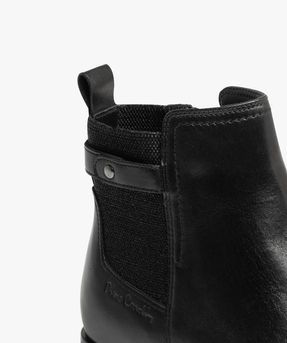 Boots dessus cuir avec élastique fantaisie sur tige femme - Pierre Cardin vue6 - PIERRE CARDIN DIFFUSION - GEMO