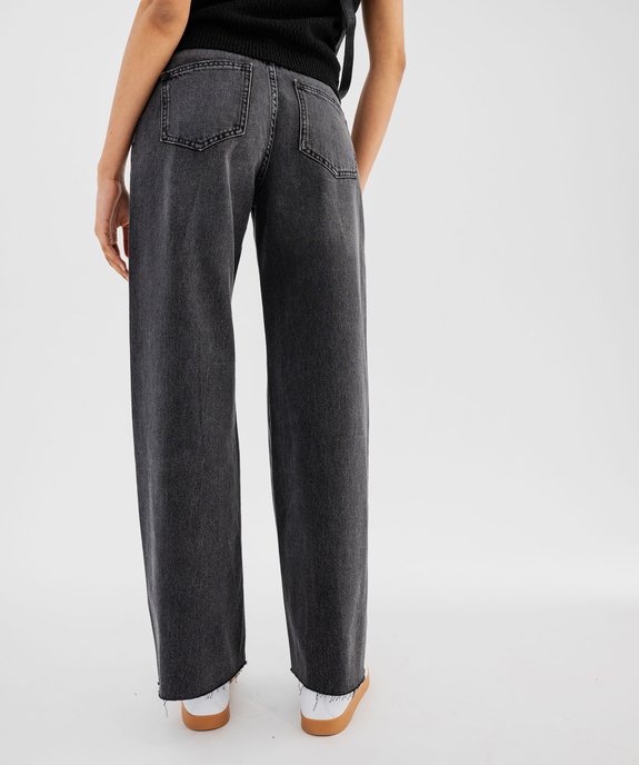Jean flare taille haute à clous et bords francs femme vue3 - GEMO(FEMME PAP) - GEMO