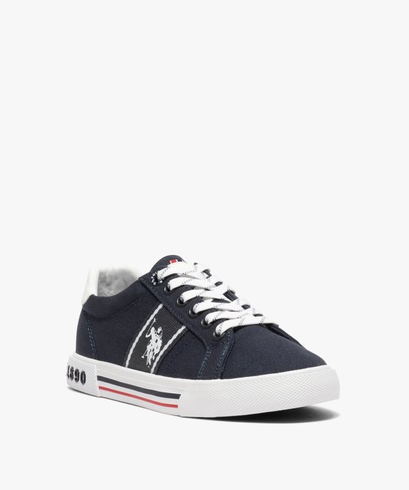 Baskets garçon en toile bicolores – US Polo Assn vue2 - US POLO - GEMO