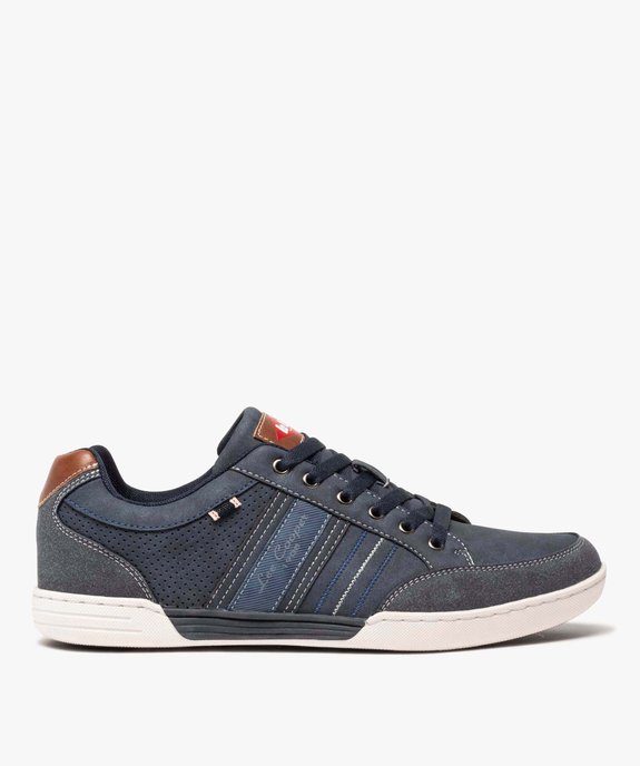 Baskets homme multi-matières avec perforations – Lee Cooper vue2 - LEE COOPER - GEMO
