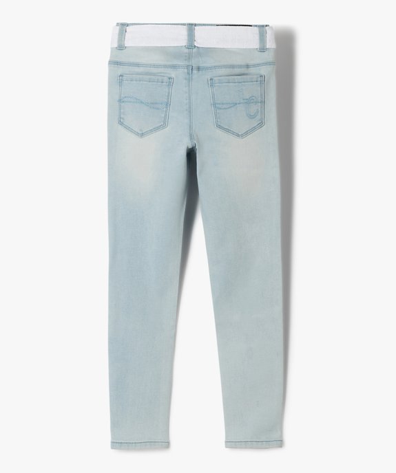 Jean fille délavé coupe skinny – LuluCastagnette vue4 - LULUCASTAGNETTE - GEMO