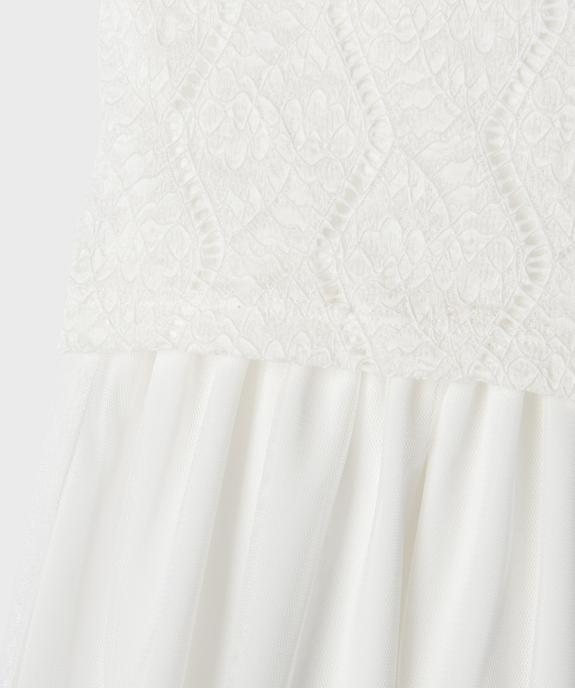 Robe de cérémonie en dentelle et tulle fille vue2 - GEMO (ENFANT) - GEMO