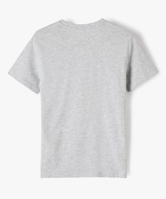Tee-shirt garçon à manches courtes avec motif de Noël vue3 - GEMO (JUNIOR) - GEMO