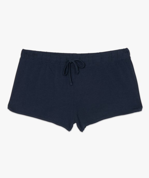Short de pyjama femme en coton stretch vue4 - GEMO(HOMWR FEM) - GEMO