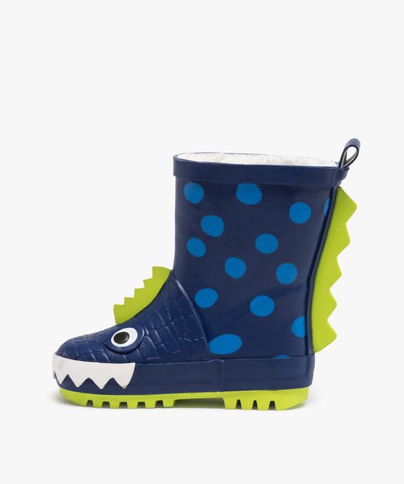 Bottes en caoutchouc enfant doublées à motif dragon vue3 - GEMO(BEBE DEBT) - GEMO
