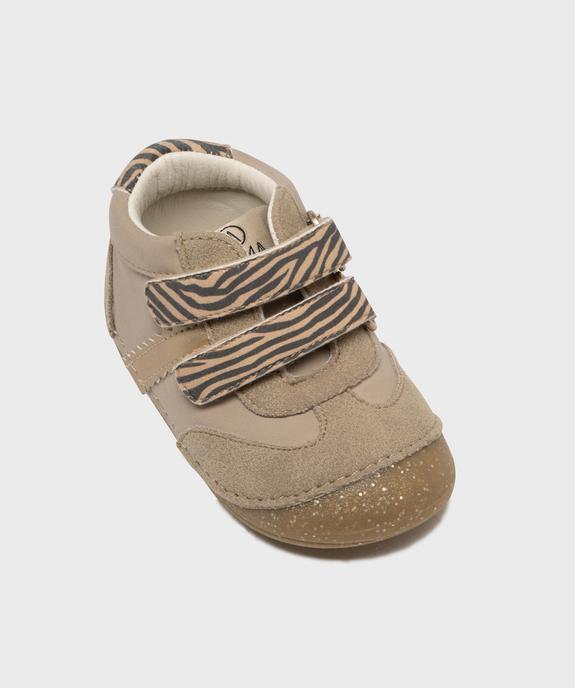 Chaussures de parc à motifs zébré bébé fille - Alma vue5 - ALMA - GEMO