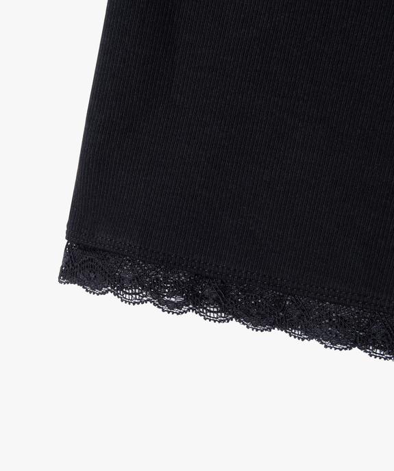 Tee-shirt à manches courtes avec bas en dentelle fille vue3 - GEMO (JUNIOR) - GEMO
