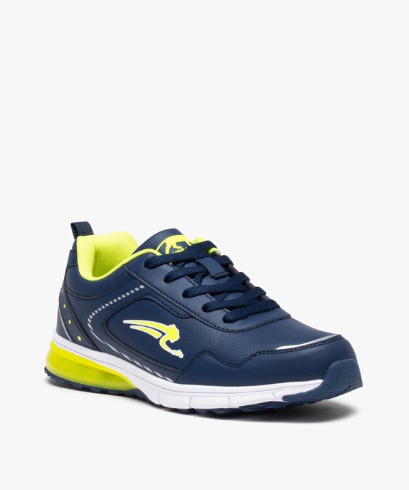 Baskets garçon running bicolores à lacets – Airness Mike vue2 - AIRNESS - GEMO