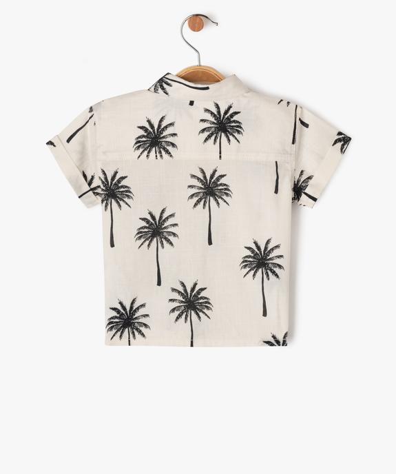 Chemise à manches courtes avec motifs bébé garçon vue3 - GEMO(BEBE DEBT) - GEMO